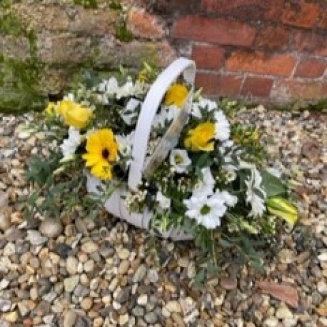 Bespoke Basket in Yellows and Whites