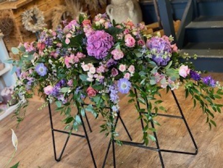 Bespoke Coffin Spray in Pastels