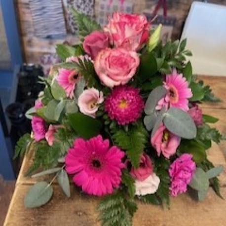 Bespoke Posy in Pinks