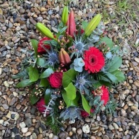Bespoke Posy in Reds and Blues