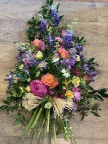 Bespoke Multi Coloured Single Ended Spray with Stems