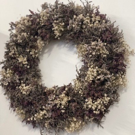 Bespoke Dried Limonium and Gypsophilia Wreath