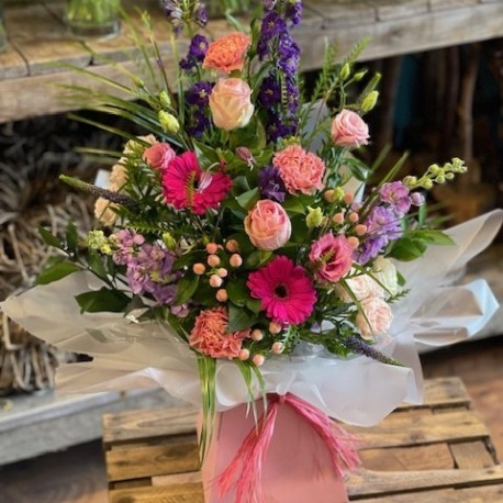Bespoke Box Bouquet in Pastels