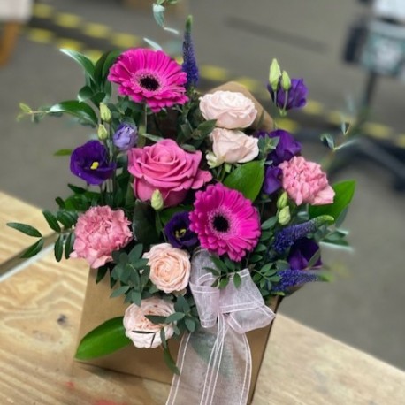 Bespoke Envelope in Pinks and Purples