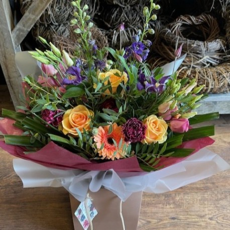 Bespoke Aqua in Pinks, Purples and Peaches