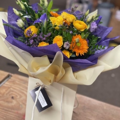 Bespoke Spring Aqua in Yellows and Purples