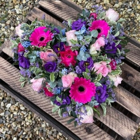 Bespoke Heart in Pink and Purple